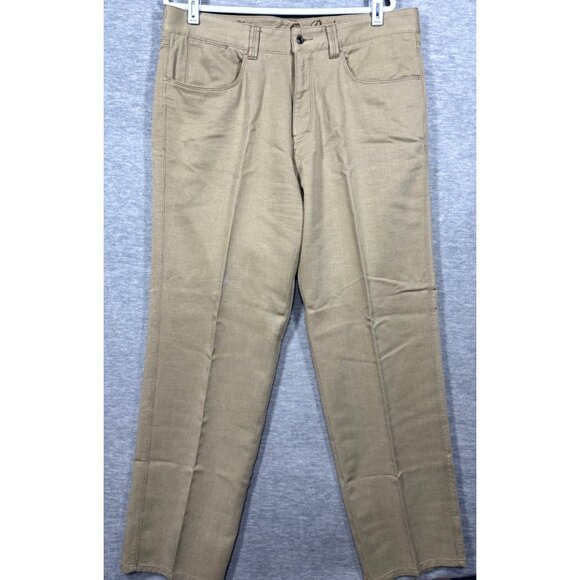 Tommy Bahama Mens‎ Pants 36x32 Beige Flat Front Relaxed Fit Casual - Picture 1 of 4